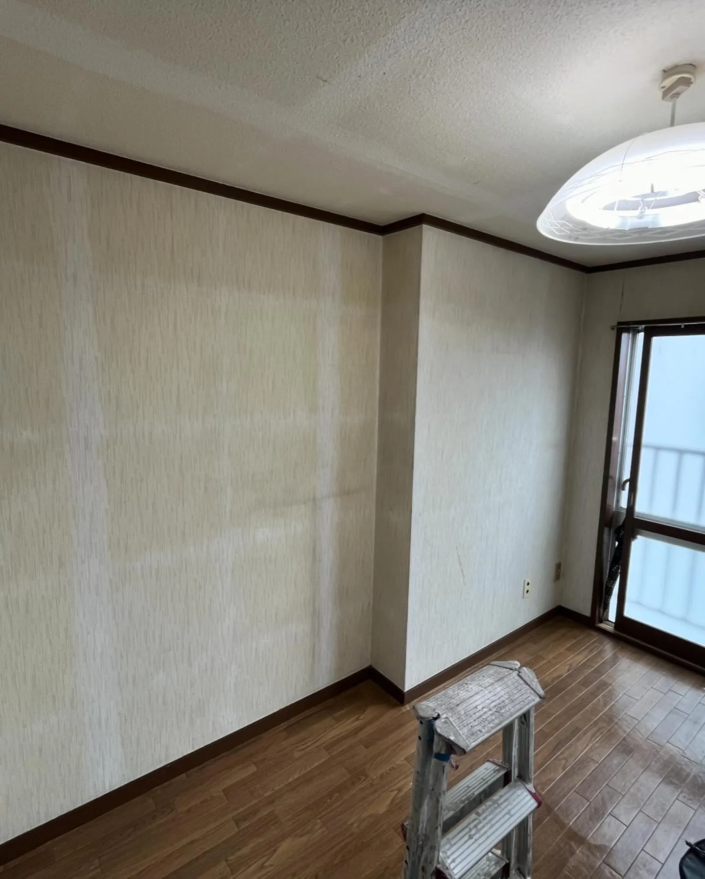 市川市行徳の空室3DKアパートの壁紙再生完了✅